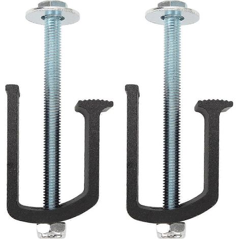 Ensemble de fixations pour trousse à outils de camion (2 pièces), clips robustes en aluminium antirouille, compatibles avec les trousses à outils noires pour camions. (1/5)