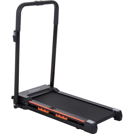 Tapis de course électrique de marche, tapis de marche, 370 W, pliable, télécommande, écran LCD, vitesse 1-6 Km/h, acier, noir