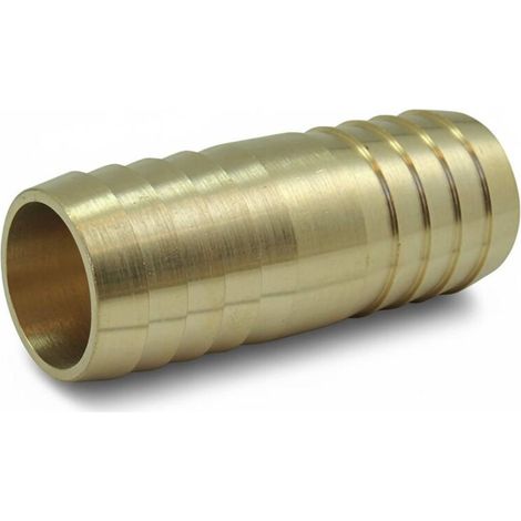 Jonction Tubulaire Cannelée Laiton PN10 - Raccord Arrosage Tuyau Souple 25mm