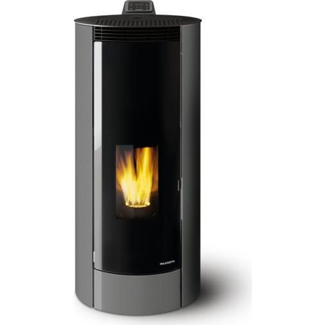 Stufa a pellet ecofire melita 8kw metallo grigio chiaro palazzetti 805806482