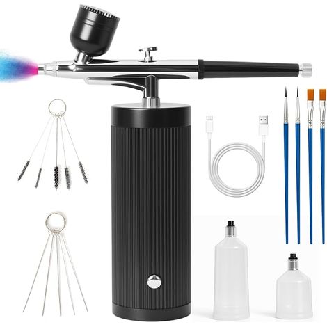 Airbrush Kit with Compressor, Nozzle, Cleaning Brush (1/5)