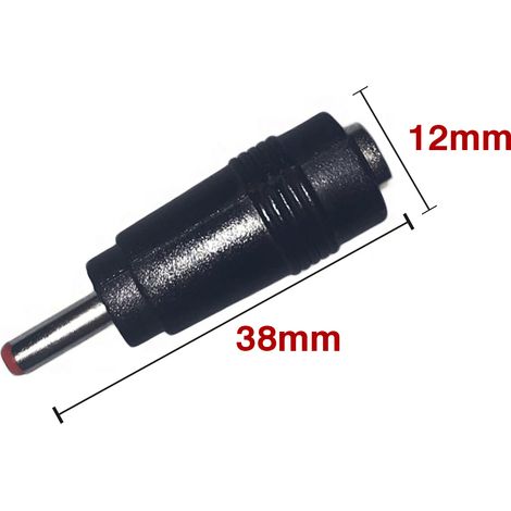 Adattatore Connettore Jack da 5,5X2,1mm Femmine A 3,5X1,35mm Maschio per Barra Led Sottopensile Cucina Armadio (1/2)