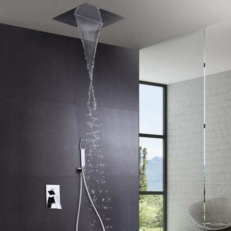 IMEX - columna ducha empotrada con grifo cromado (1/5)