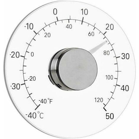 Bardusch-Thermomètre de De Fenêtre pour Extérieur Intérieur, Aucune Pile Requise, Cadran Transparent, ThermomèTre MétéO, Lectures PréCises pour Maison, Bureau, Terrasse (1/5)