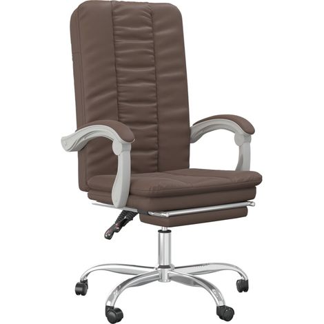 Maison Exclusive - Silla de oficina reclinable cuero sintético ma