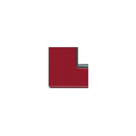 VIMAR - 1 PLACCA EIKON CLASSIC 7 MODULIIN METALLO COLORE ROSSO IMPERIALE METAL 20657.04