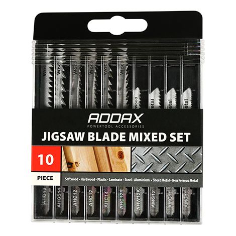TIMCO Mixed Jigsaw Set Wood & Metal Cutting High Carbon Steel & HSS Blades - Mixed