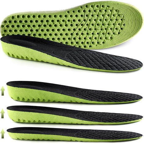 Semelles sport montantes à absorption des chocs, coussinets orthopédiques en nid d'abeille respirants et souples, rehausseurs de taille pour hommes et femmes (1/5)