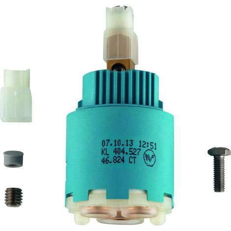 GROHE Kartusche 46863, 35 mm, mit Kaltstart-Funktion, mit Temperaturbegrenzer, für Einhandmischer, chrom (1/2)
