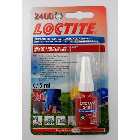 Frein filet Loctite Bleu Loctite 2400, Durcissement 24 h, 5 ml Force : Moyen ( Prix pour 1 ) (1/2)