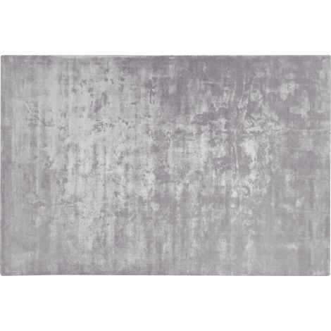 Alfombra de viscosa gris claro 200 x 300 cm pelo corto sala de estar Gesi II (1/5)