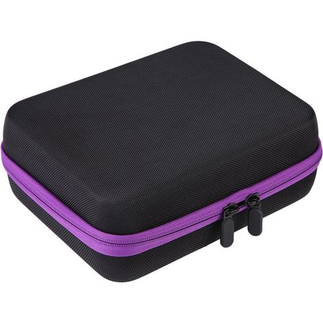 Aufbewahrungstasche für 30 Fläschchen ätherischer Öle, lila Handtasche für Aromatherapie-Öle (1/5)