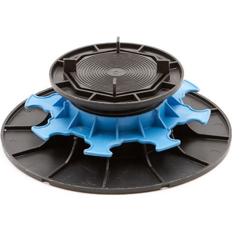 Jouplast – Plot réglable pour terrasse 50 à 80 mm – Résine synthétique PP – Pour pose de dalles en béton (1/6)