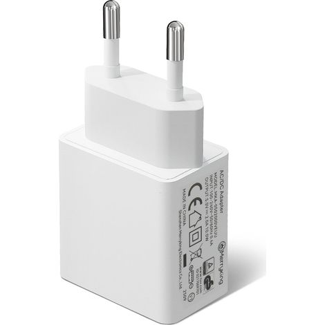 Chargeur Mural USB, Adaptateur Secteur 5V 2A 10W, Compatible avec Les caméras de sécurité, téléphones, tablettes et Autres appareils alimentés par USB (Blanc) (1/5)