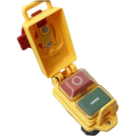 Interrupteur électromagnétique 4 broches YH02-A-4 16 A 250 V, contacteur haute puissance autobloquant 2000 W avec réarmement manuel, contrôleur industriel 45 x 22 mm