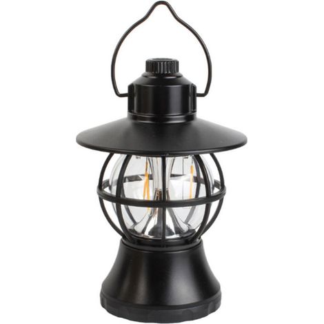 Lampes de campingAlimentation par batterie dirigéLampes de campingLampe étanche, noire, à piles (1/5)