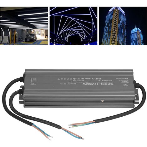Alimentation étanche IP67 pour LED à tension constante, 300 W, 170-265 V CA, 12 V (1/5)
