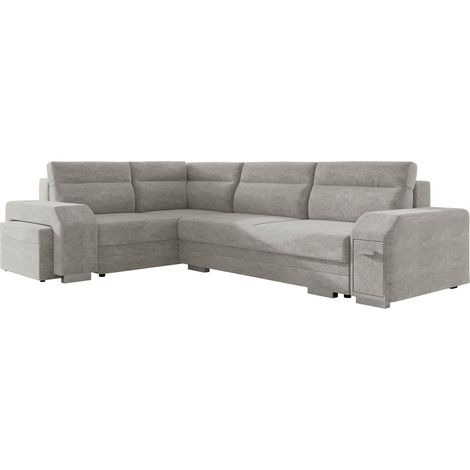 Sofá rinconero Kingsport 116, Izquierda, Función de descanso, Almacenaje, 305x205x78cm, 0