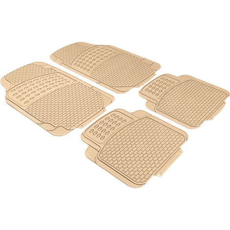 SET TAPPETI ANZIO IN PVC 4 PZ BEIGE 3,5 KG