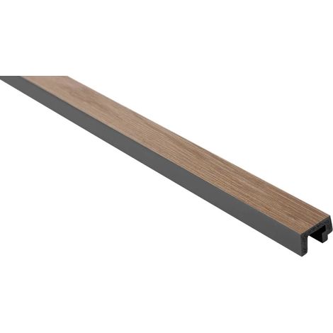 Gauche Stratifié Finition Chêne Gris en polymère – D1LM120 (1/2)
