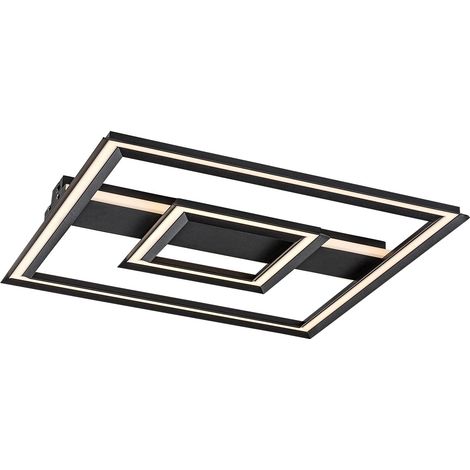 Plafoniera LED Rabalux Sidona geometrica nera 48W 48,5cm (1/5)