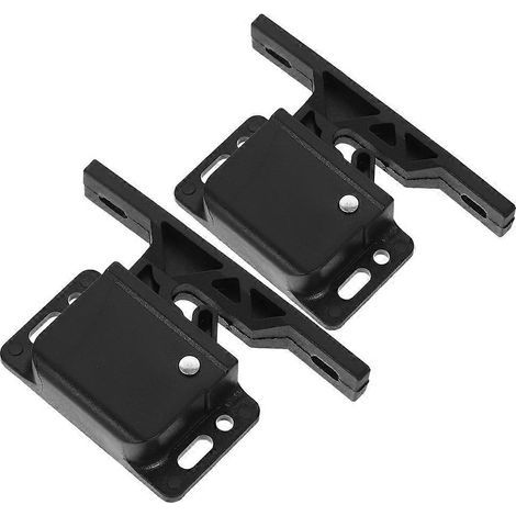 Sicherheitsriegel-Sets für Schränke, Schubladen und Türen von Wohnmobilen mit verstärktem Schließsystem. – 5,00 x 3,50 x 1,50 cm – Schwarz (1/3)