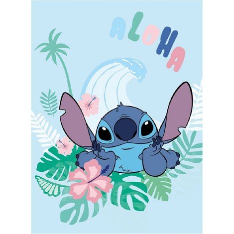 Lilo & Stitch Wohndecke 110x150 cm – Flauschige Decke