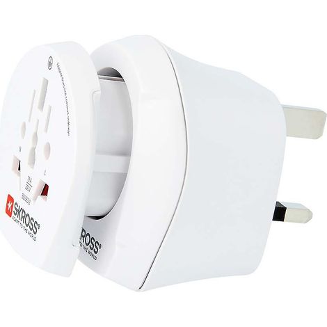 Adaptateur de voyage compatible - pour prise de terre britannique (1/5)