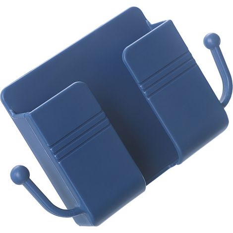 Support mural pour téléphone, boîte de rangement adhésive multifonctionnelle en ABS pour télécommande (1/5)