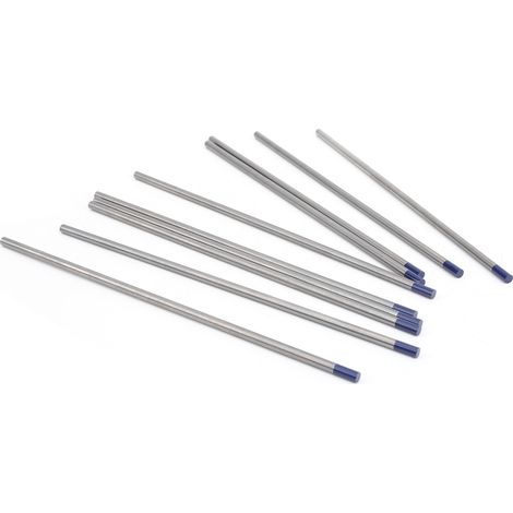 10 Stück Wolfram-Lichtbogenelektroden für Stabschweißen, Yttrium-Nadel, blau, 4 mm, WY20 (1/5)