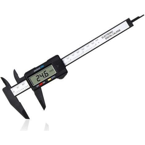 Pied a Coulisse Digital,Pied à Coulisse Numérique Classique de 150 mm / 6 Pouces Avec Grand Écran LCD pour es Mesures Externes, Internes, Profondeur et Pas Outil de Mesure Électronique