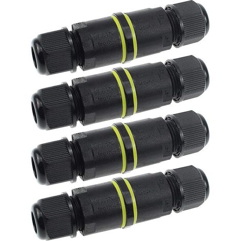 4pcs Boîte de Derivation Étanche IP68 Ø4mm-8mm  Connecteur Électrique Éxterieur, Etanche Boîtier de Jonction (1/5)