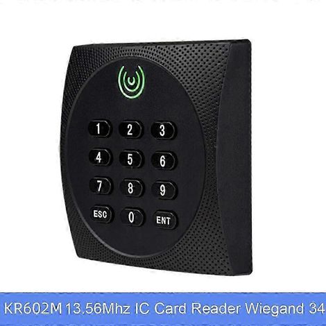Clavier de contrôle d'accès Wiegand 26/34, lecteur de cartes, système de contrôle d'accès RFID, lecteur de cartes à puce KR602E/KR602M 13,56 MHz (1/5)
