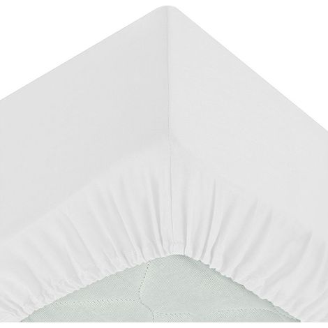 Lenzuolo teso carina in cotone bianco 90x190cm - Atmosphera créateur d'intérieur