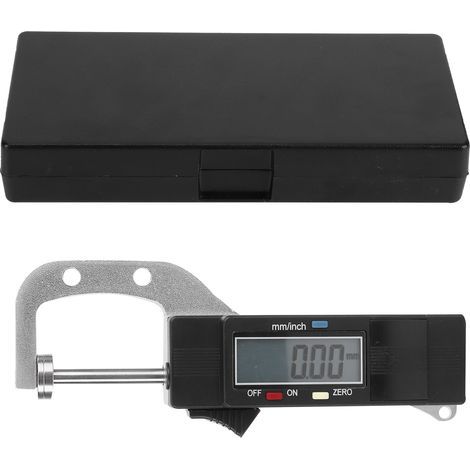 Digitales Dickenmessgerät, Zoll/Metrische Messwerkzeuge aus Edelstahl 0-25,4 mm (1/5)