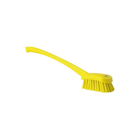 Cepillo de lavado con palo largo duro UE 10 unid amarillo