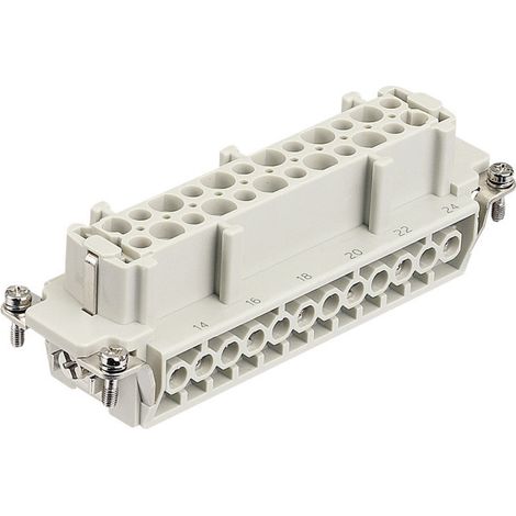 HARTING 09340102701 Buchseneinsatz Han® Hv E 10 + 2 + PE Schrauben 1 St.