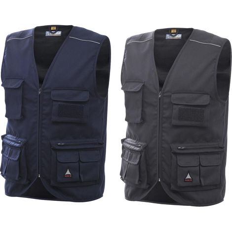 Gilet da Lavoro Multi Tasche Siggi Chrome - Grigio Grigio L (1/2)