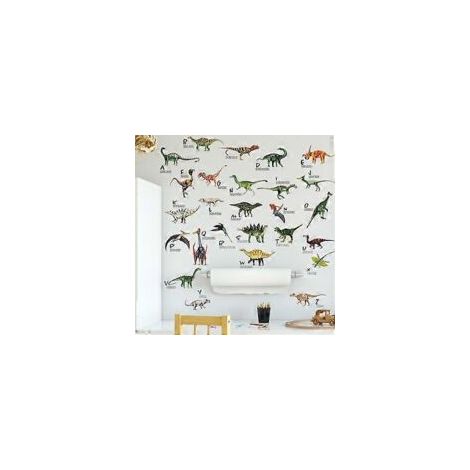Adesivi murali di dinosauri per camerette, adesivi decorativi rimovibili di dinosauri per bambini e bambine. - Crezuo