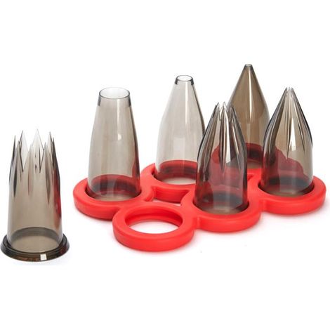 De Buyer Set di beccucci sac a poche, 3 semplici, 3 a stella, 4150.07 (1/3)