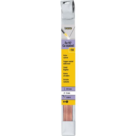 Kupferlot Hartlot 2,0 x 333 mm 10 Stück Fe 97 Cu coated