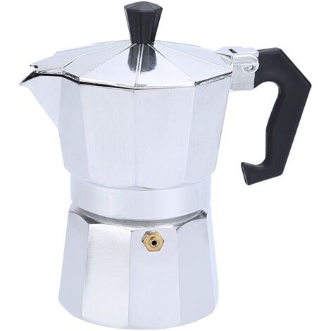 Cafetière Italienne (150 ml) I 3 Tasses I Machine a Cafe Italienne GRANDE I Cafetière en Aluminium pour Préparation d'Espresso Italien I Convient à tous les Types de Cuisinières, Induction (1/5)
