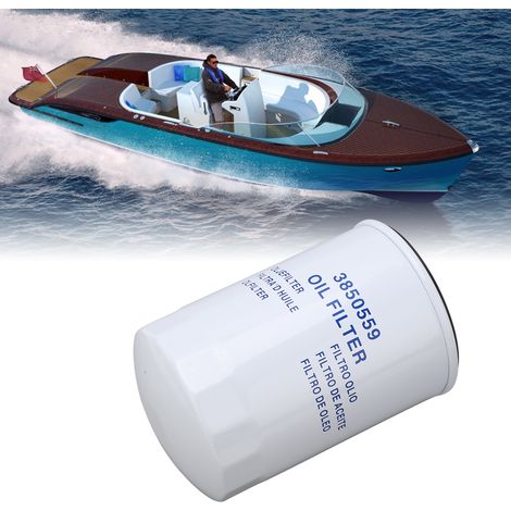 Der Ölfilter 3850559 ist für Volvo Penta 4,3L, 5,0L, 5,7L, 7,4L und 8,2L Motoren geeignet. (1/5)