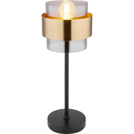 Globo - lámpara de mesa - Milley - latón negro - vidrio - Ø 18cm (1/5)