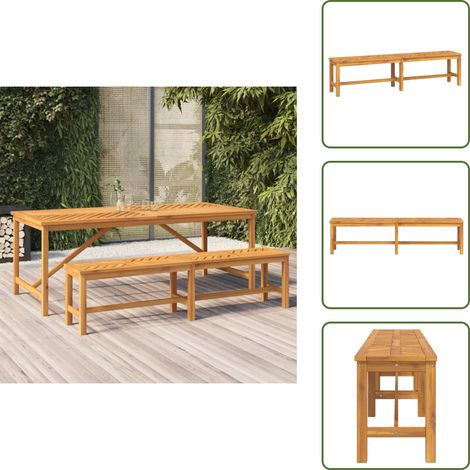 Panca in acacia - vidaXL Panca da Giardino 180 cm in Legno Massello di Acacia - Panca da esterno