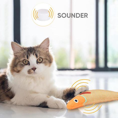 Yellow Fish Shaped Catnip Cat Toy Vivid Fish Shape Let Cats Release Energy Fully In Daily Play