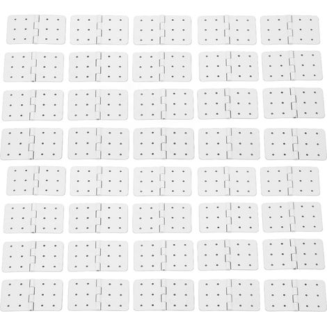 40 Pièces Charnières à Goupilles RC pour Avion Modèle, Pièces d'Aile en Plastique Taille L pour Aéronef Télécommandé (1/5)