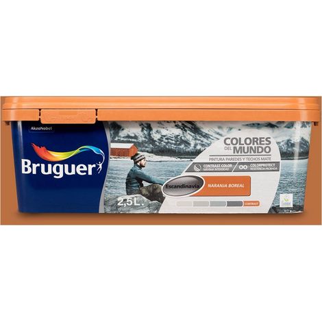Colori del mondo scandinavia arancio boreale contrasto 2,5l bruguer