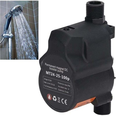 Pompe de surpression automatique à recirculation pour douche 24VDC 100-240V EU Plug --