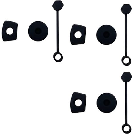 Lot de 9 joints anti-fuite en silicone noir, compatible avec gobelets Stanley 40oz/30oz, accessoires d'étanchéité réutilisables pour couvercles, garantit zéro déversement, idéal pour voyages et usage  (1/5)